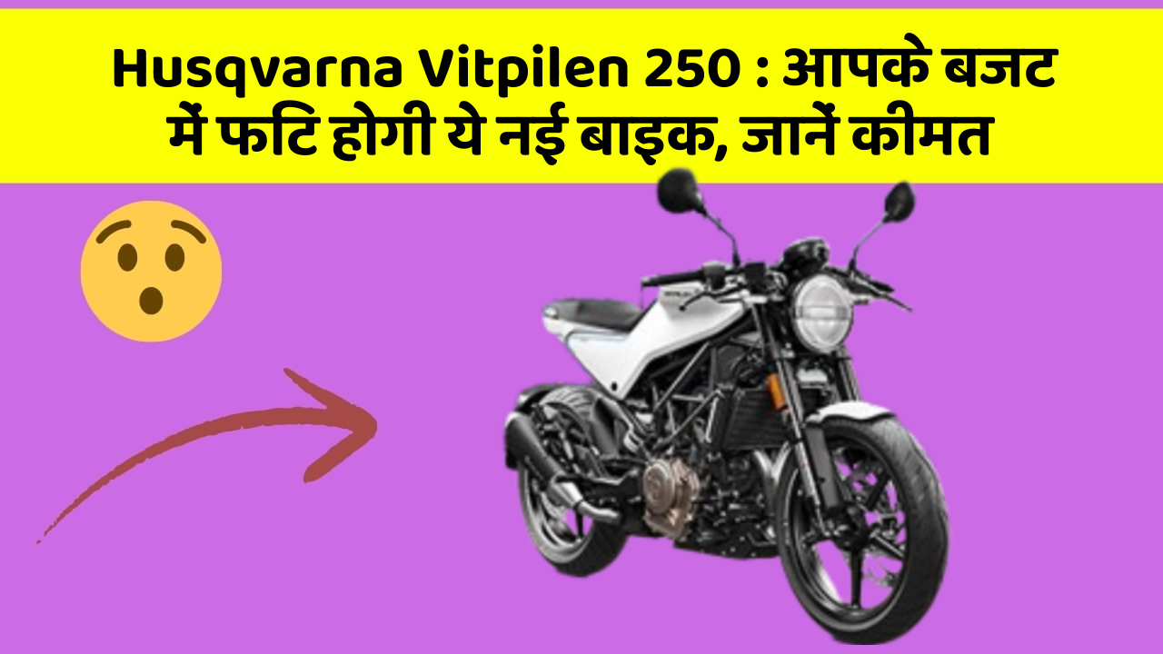 Husqvarna Vitpilen 250: आपके बजट में फिट होगी ये नई बाइक, जानें कीमत